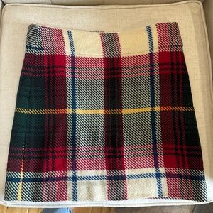 J. Crew Red Green Plaid Mini Skirt